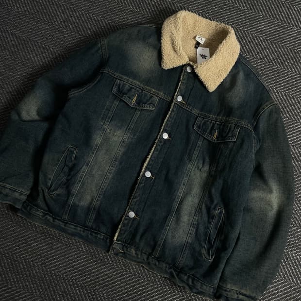 빈티지 쉐르파 데님 트러커 자켓 y 3691