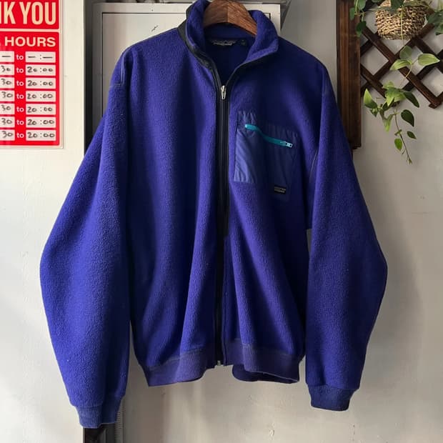 [L]파타고니아 Made in USA 퍼플 플리스 자켓