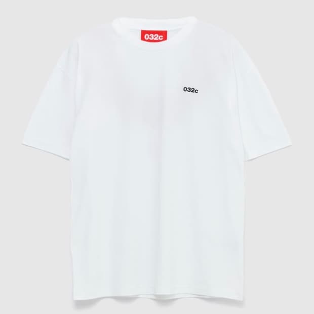 032c 화이트 반팔 티셔츠