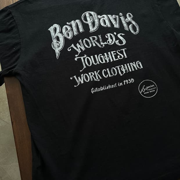 Ben Davis 백프린트 워크웨어 티셔츠