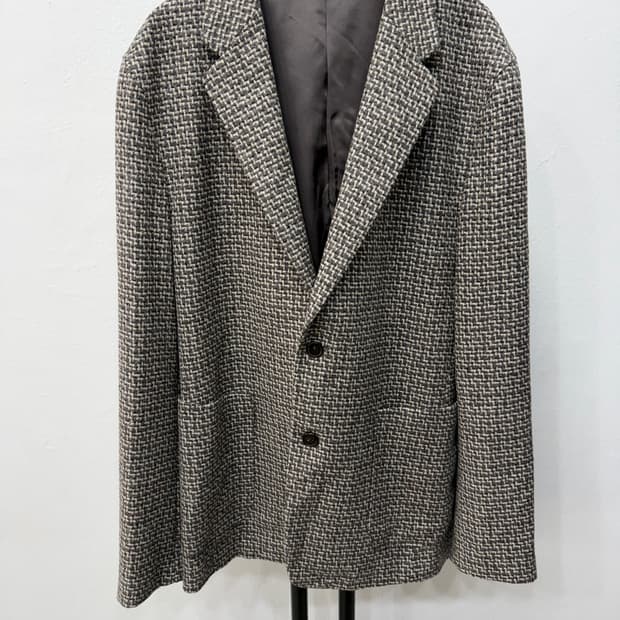 정품) TIME 타임옴므 24ss 헤링본 더블 브레스티드 자켓 100