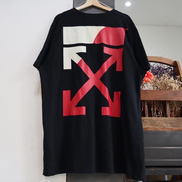 오프화이트 19ss 스플릿 로고 티셔츠
