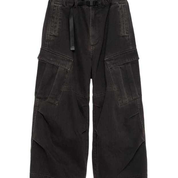 해칭룸 밀팬츠 워시드 블랙