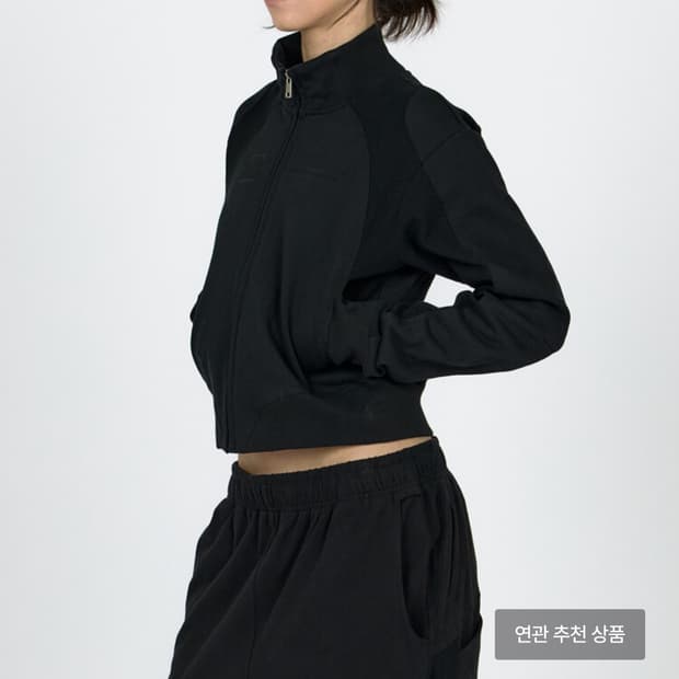 MPa CONTRAST ZIPPED JACKET WOMEN BLACK S