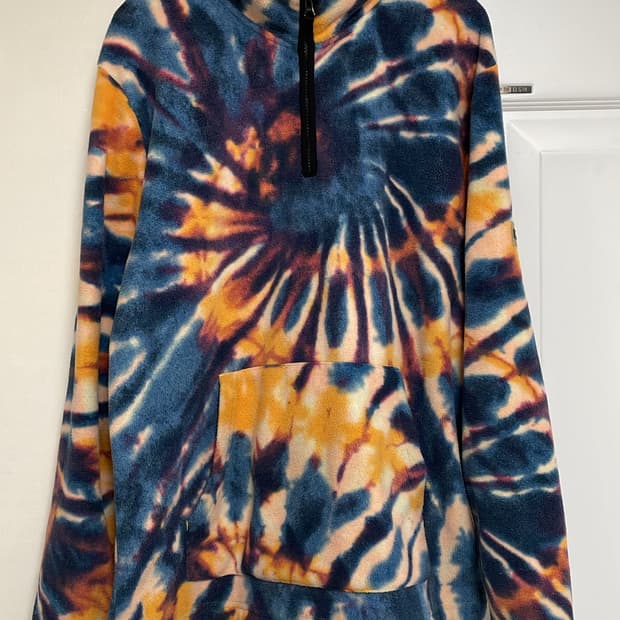 스튜시 타이다이 플리스 집업