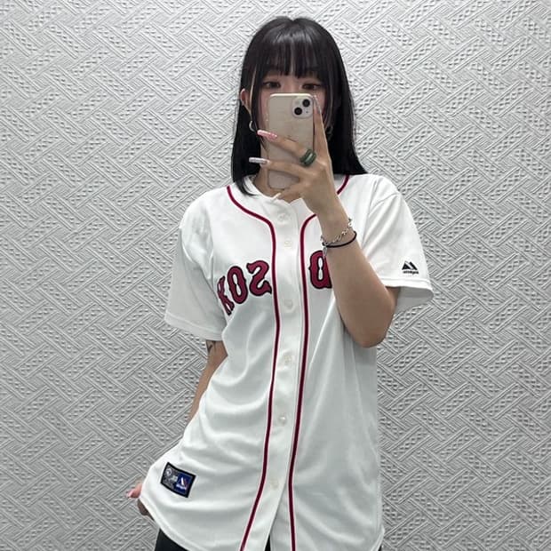 마제스틱 보스턴레드삭스 페드로이아 반팔 야구 유니폼 XL C13391