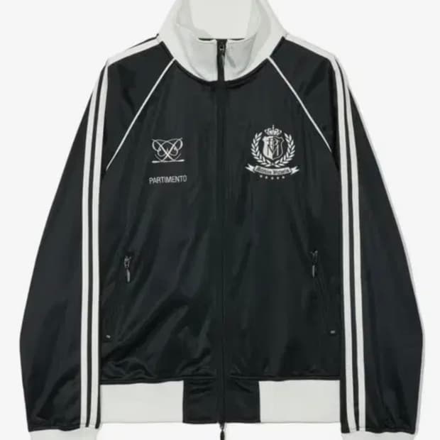 파르티멘토 풋볼 저지 트랙 자켓 블랙