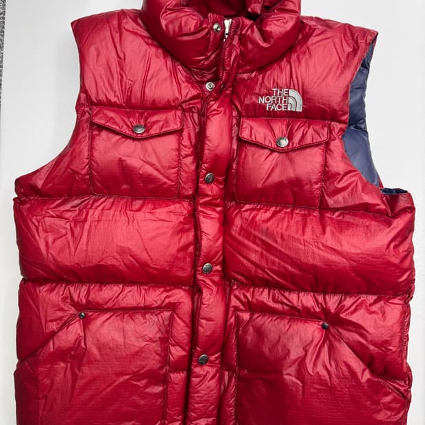 노스페이스 패딩 베스트 90 레드