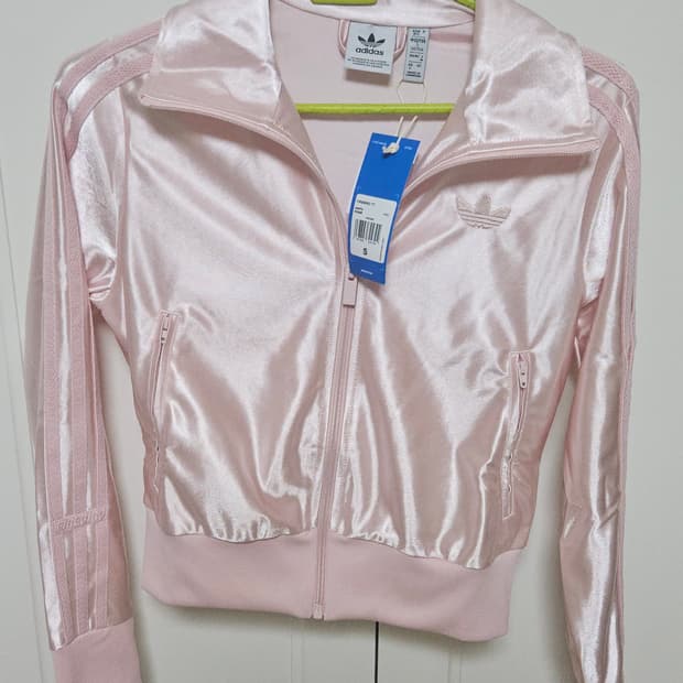 택 새제품) 아디다스 파이어버드 트랙탑 샌디핑크 s