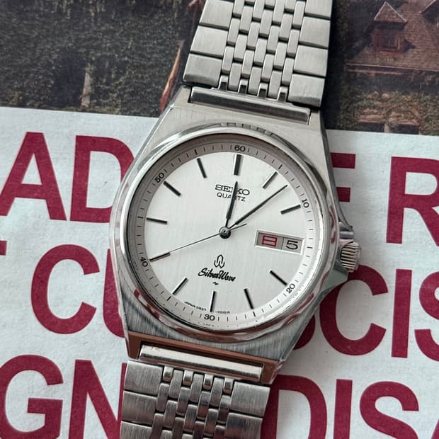 Seiko 세이코 쿼츠 SilverWave Day-Date 1981