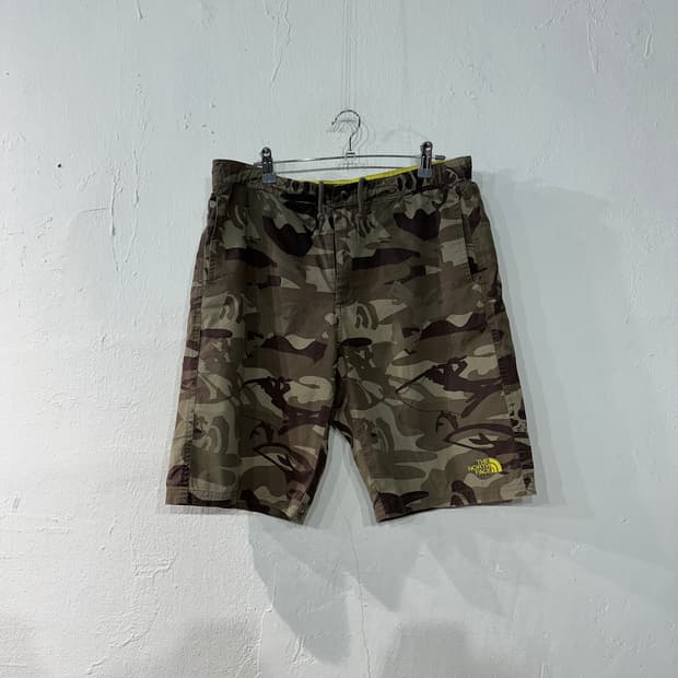 노스페이스 카모 반바지 34