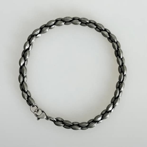 [써지컬스틸]5X7 PN Chain bracelet Vintage Sil