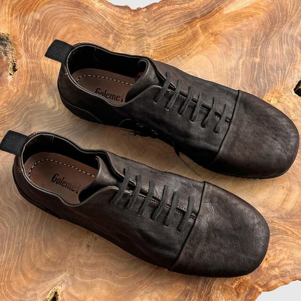 [새상품] 골멧 플랫토 002 말가죽 스니커즈 275 ( 브라운) 판매