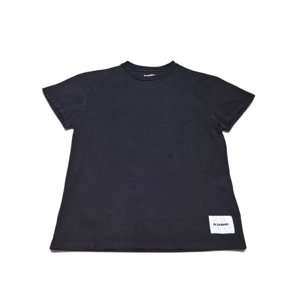 S 질샌더 jil sander 플러스 블랙 오가닉코튼 반팔티