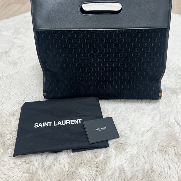생로랑 / 스웨이드 엠보 콤비 토트백