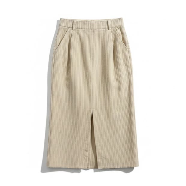 TIME 코듀로이 스커트 아이보리