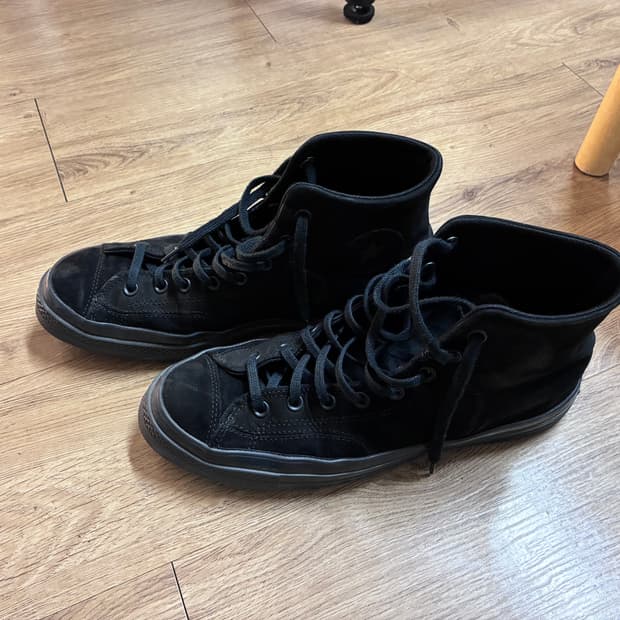 척테일러 블랙 스웨이드 하이탑