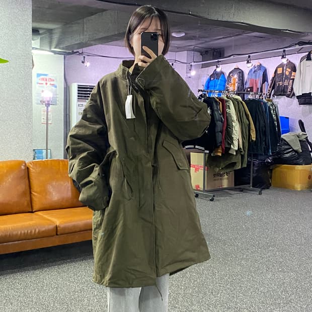 라퍼지스토어 카키 내피 피쉬테일 B4050