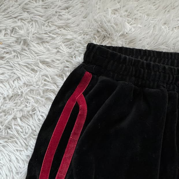 JSB 일본빈티지 y2k 벨벳 와이드팬츠 y2k 벨벳바지 L 30