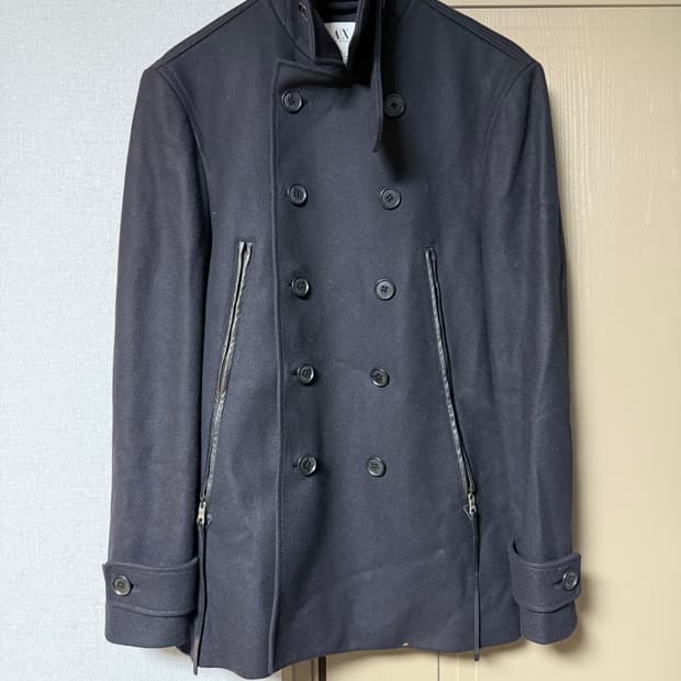 알마니 익스체인지 더블브레스 코트