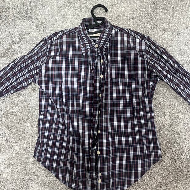 Bunerry of London 빈티지 체크 셔츠 L (90s)