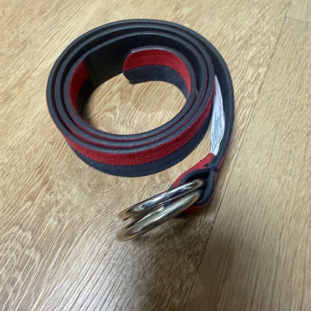Tommy Hilfiger 빈티지 스웨이드 더블 링 벨트 95
