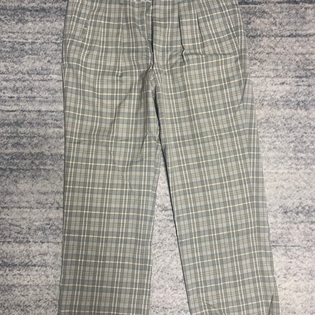 버버리 체크 패턴 팬츠
