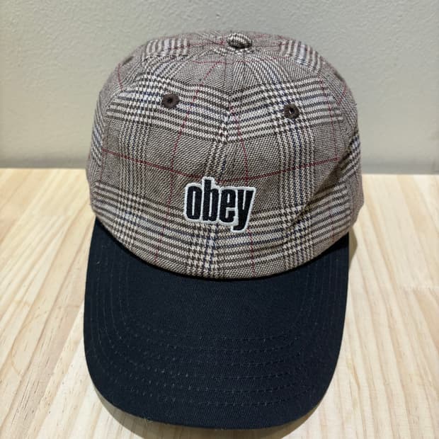 오베이 데이턴 6패널 체크 볼캡