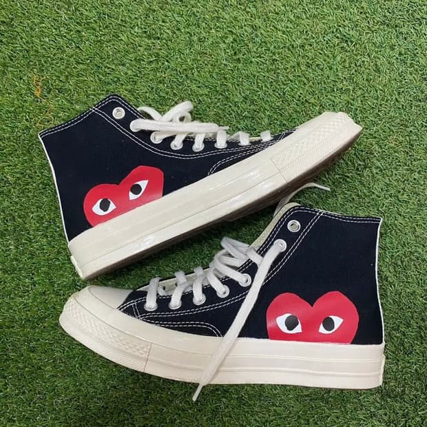 꼼데 컨버스 척 70 하이 블랙 255