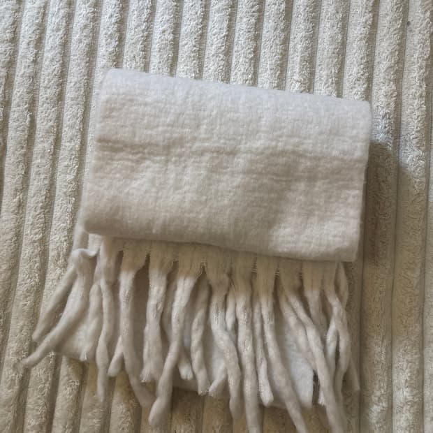 vintage 울 스카프