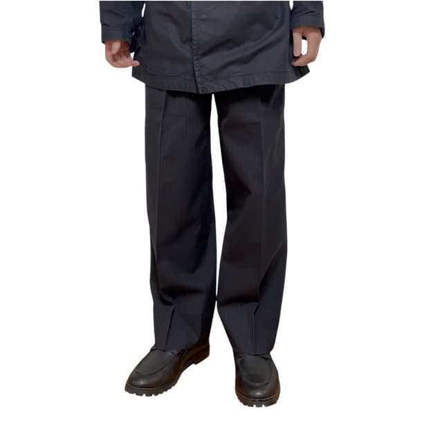 꼼데가르송 옴므듀스 울 스트라이프 팬츠 AD1990