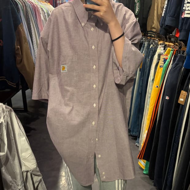 [IM] Carhartt 칼하트 반팔 셔츠 연보라