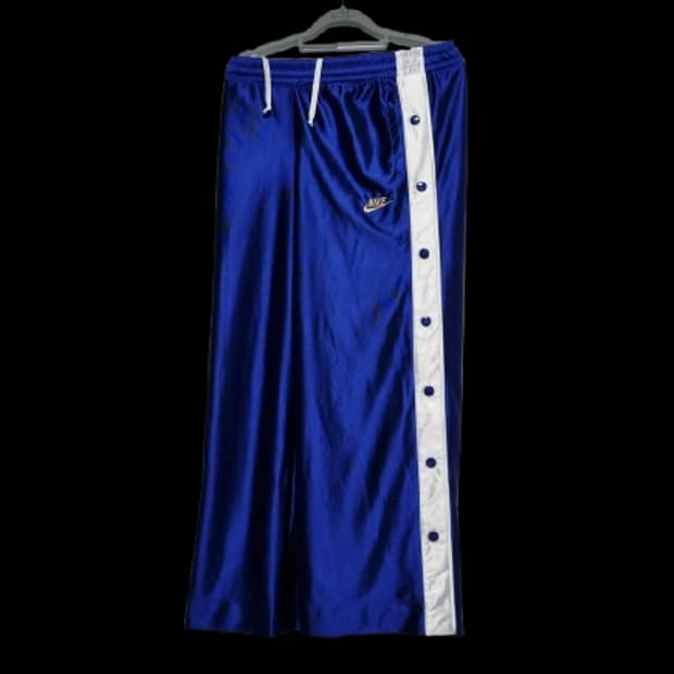 여성 레어 나이키 푸퍼 와이드 스트릿 팬츠 바지 트레이닝복