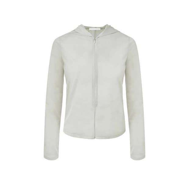 아모멘토 amomento sheer hooded zipup jumper