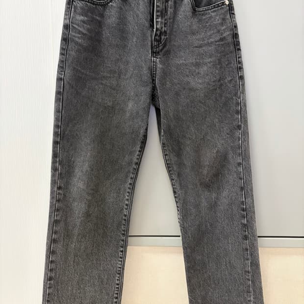 PLAC/MERGO 스트레이트 데님팬츠 K53 블랙 워시드