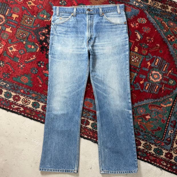 90's USA Made 빈티지 리바이스 517 오렌지탭 부츠컷 데님