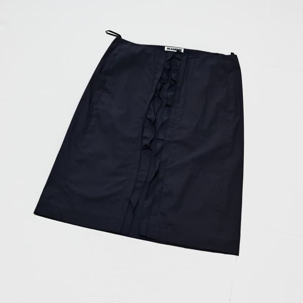 jil sander 2000s ruffle skirt