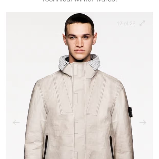 18시즌 스톤아일랜드 아이스 가죽자켓