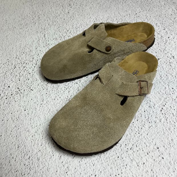 Birkenstock Boston Suede Soft Footbed