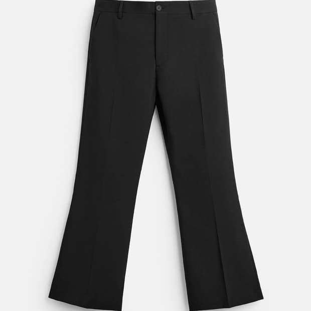 자라 플레어 슬랙스 블랙 30인치 부츠컷