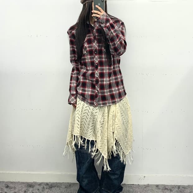 체크 웨스턴 셔츠