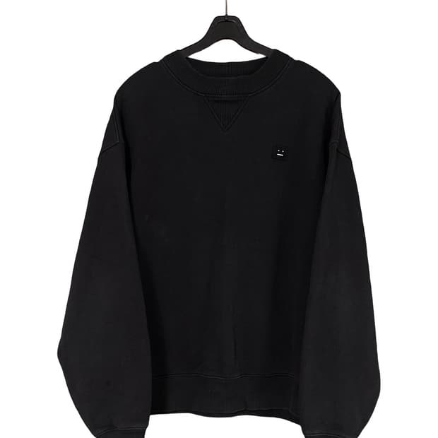 아크네 스튜디오 야나페이스 블랙 맨투맨