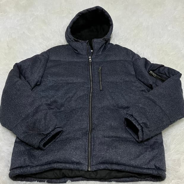 빈티지 네이비 체크 포켓 패딩 854 y2k 스트릿 모리 갸루 일본빈티지