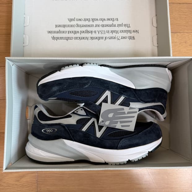 [235] 뉴발란스 우먼스 990 V6 네이비 D 와이드