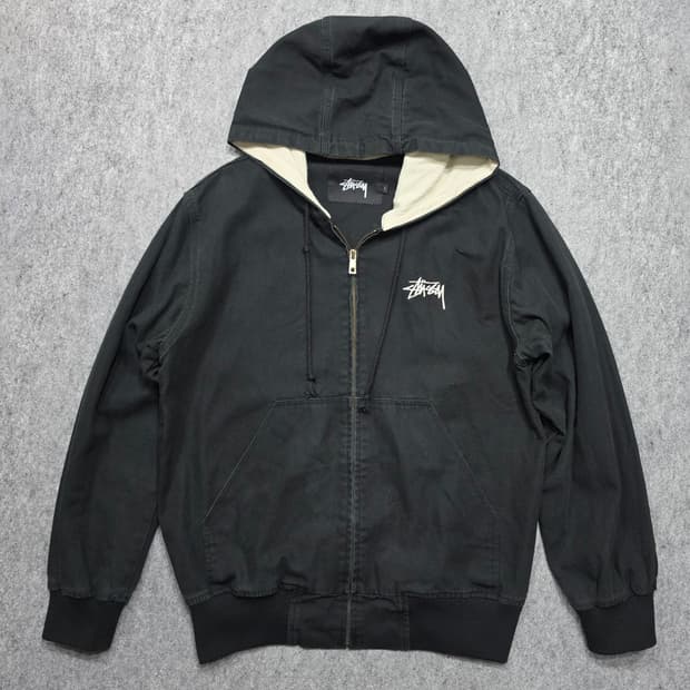 스투시 스탁로고 액티브 워크웨어 후드집업 자켓 1사이즈