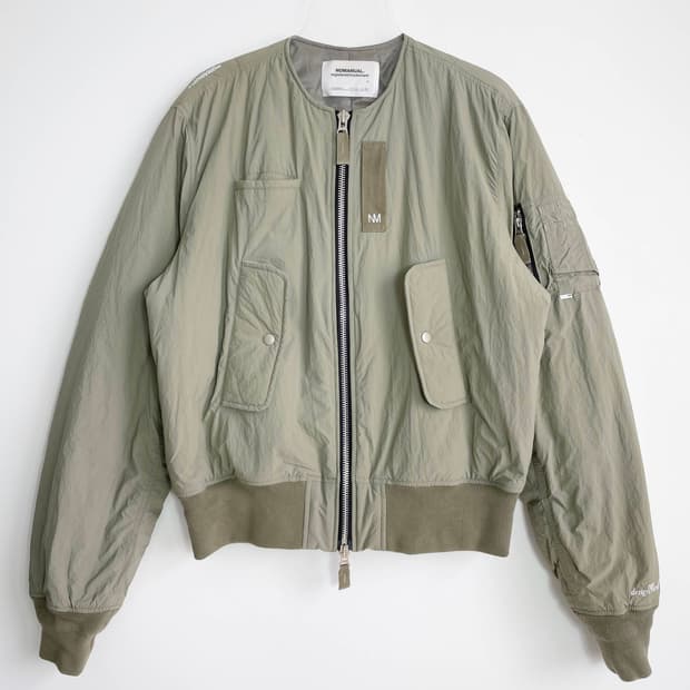 B1 노메뉴얼 N.C MA-1 - OLIVE M사이즈