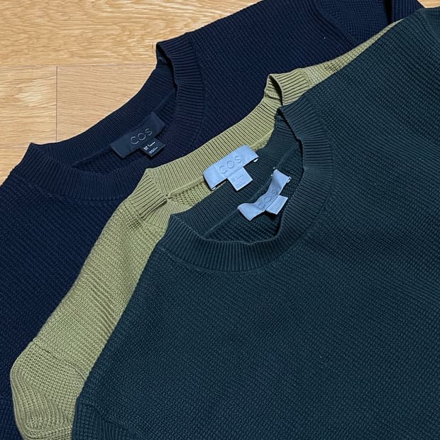 Cos 와플 코튼 니트 s