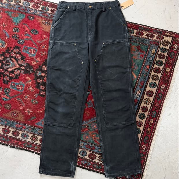 OG USA Made 칼하트 더블니 블랙 칼하트 B01 썩블니