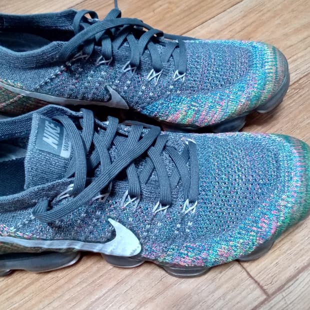 나이키 에어 베이퍼맥스 플라이니트 멀티 그레이 레인보우