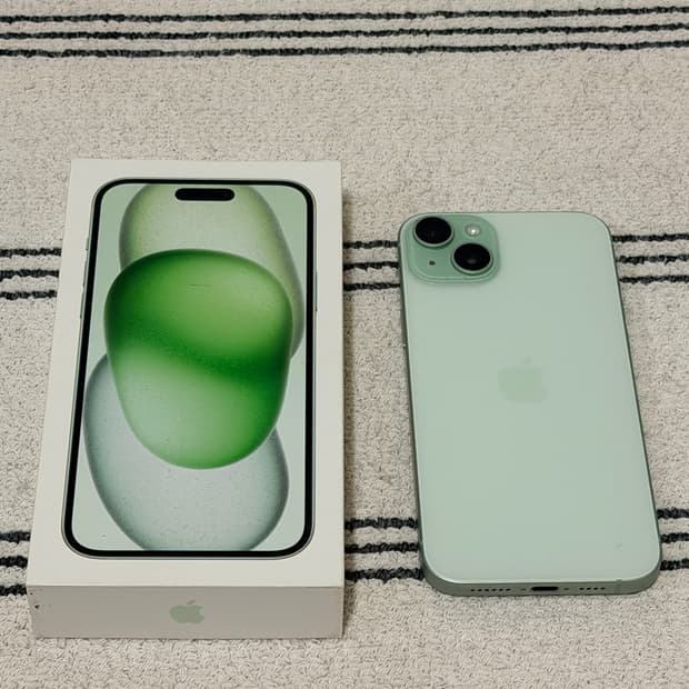 아이폰15 plus 그린 128